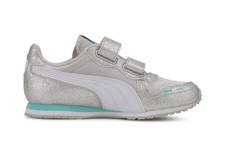 Order (PS) Puma Cabana Racer Glitz Kasut Sukan Perak/Kelabu 370985-06