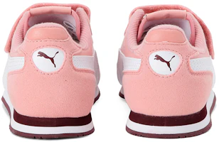 Shop 中童 PUMA Cabana Racer 運動 低筒 兒童跑步鞋 粉棕白