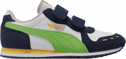 (Preschool) Puma Cabana Racer SL V 'White Green Flash' 360732-92 (Preschool) Puma Cabana Racer SL V 'White Green Flash' 360732-92
