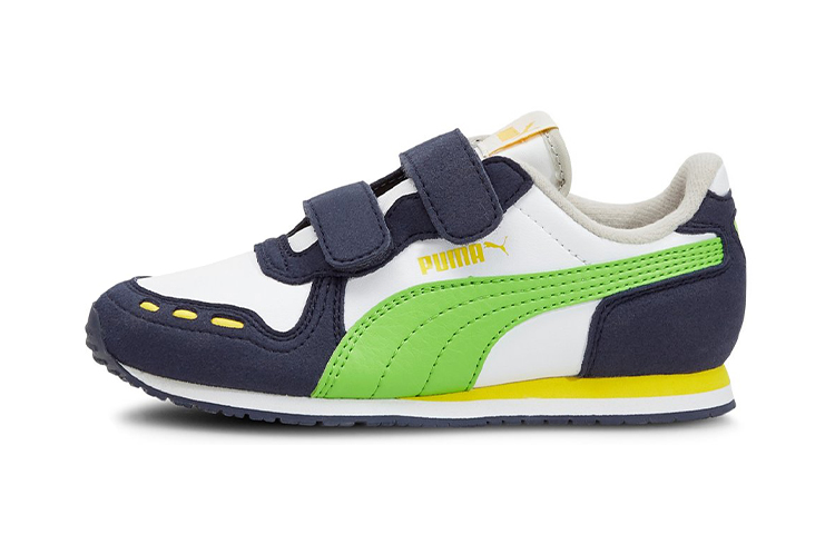 (Preschool) Puma Cabana Racer SL V 'White Green Flash' 360732-92