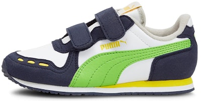 (Preschool) Puma Cabana Racer SL V 'White Green Flash' 360732-92 (Preschool) Puma Cabana Racer SL V 'White Green Flash' 360732-92