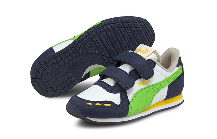 Lookbook (學齡前) Puma Cabana Racer SL V '白綠閃' 360732-92