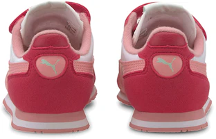 Shop 中童 PUMA Cabana Racer 低筒 兒童跑步鞋 白粉