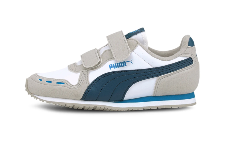 (Preschool) Puma Cabana Racer Sport Shoes Gray/Blue 360732-85
