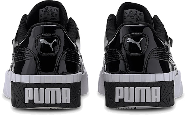 (Youth) Puma Cali Patent Casual Board Shoes Black/White 372528-02 Shop (Youth) Puma Cali Patent Casual Board Shoes Black/White 372528-02