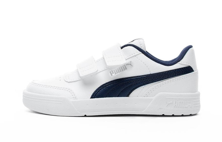 Buy 中童 PUMA Caracal 魔術貼休閒 低幫 兒童板鞋 白藍