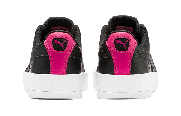 (Youth) Puma Carina L Casual Board Shoes Black/White/Red 圖 4