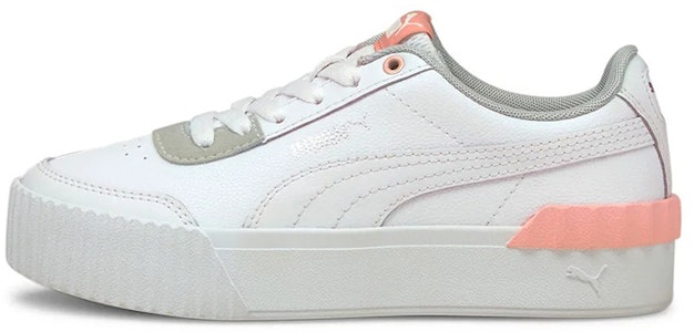 大童 PUMA Carina Lift 休閒 低筒 兒童板鞋 白粉灰 Buy 大童 PUMA Carina Lift 休閒 低筒 兒童板鞋 白粉灰