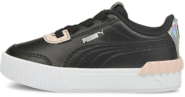 (Toddler) Puma Carina Lift Shine Casual Board Shoes Black 380554-02 (Toddler) Puma Carina Lift Shine Casual Board Shoes Black 380554-02