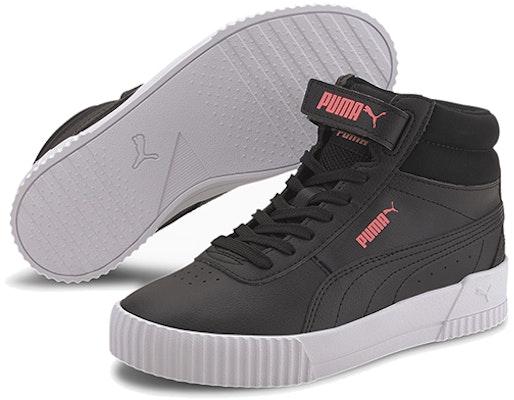 (Youth) Puma Carina Mid Mid-high Board Shoes Black/White 374440-02 Purchase (Youth) Puma Carina Mid Mid-high Board Shoes Black/White 374440-02