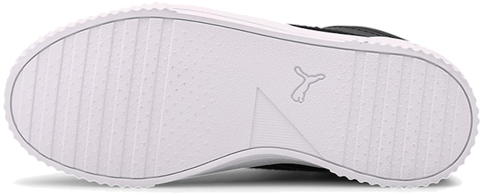 (Youth) Puma Carina Mid Mid-high Board Shoes Black/White 374440-02 Details for (Youth) Puma Carina Mid Mid-high Board Shoes Black/White 374440-02