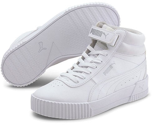 (Youth) Puma Carina Mid Mid-high Board Shoes White 374440-01 Purchase (Youth) Puma Carina Mid Mid-high Board Shoes White 374440-01