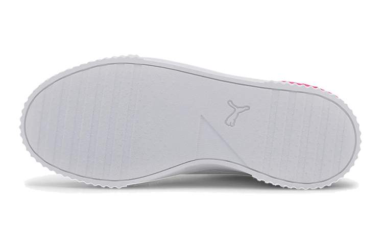 (Youth) Puma Carina Vivid Casual Board Shoes White/Pink/Green 圖 6
