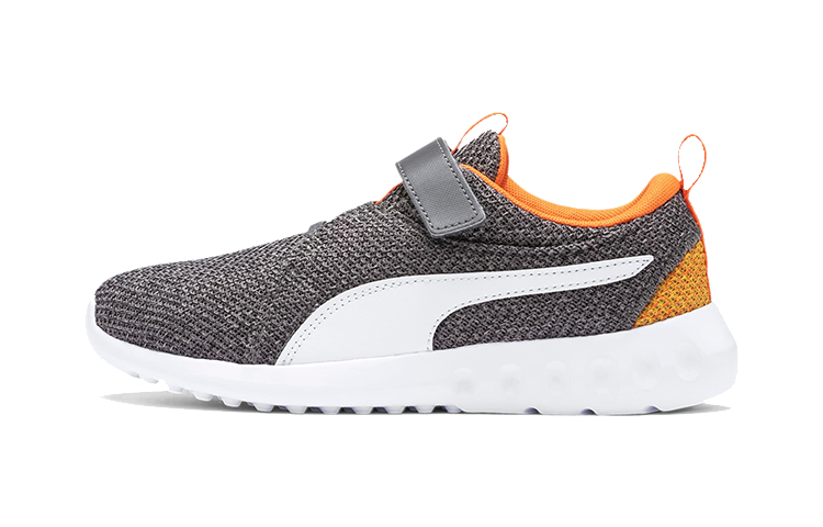 (Preschool) Puma Carson 2 Bold Knit V Running Shoes Grey/White/Orange 191253-03