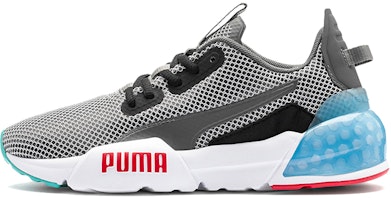 (Youth) Puma Cell Phase Low Top Running Shoes Grey/White/Blue 192830-01 (Youth) Puma Cell Phase Low Top Running Shoes Grey/White/Blue 192830-01