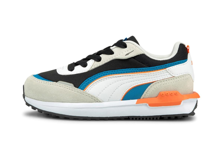 (Preschool) Puma City Rider 'Vaporous Grey Blue Orange' 382674-01