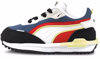 (Preschool) Puma City Rider AC 'Blue Black Red Patchwork' 382676-03 (Preschool) Puma City Rider AC 'Blue Black Red Patchwork' 382676-03
