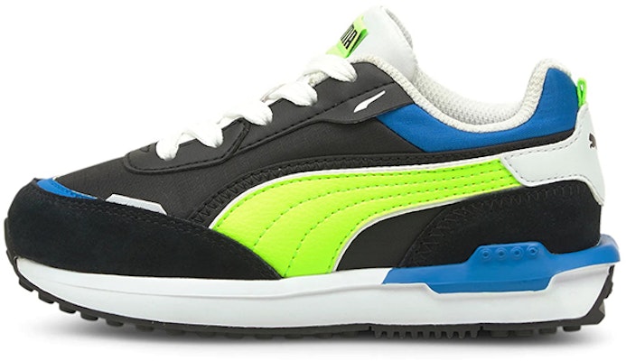 (Preschool) Puma City Rider Electric 'Black Green Glare' 382669-01 Buy (Preschool) Puma City Rider Electric 'Black Green Glare' 382669-01
