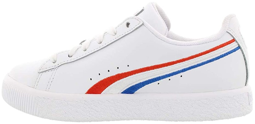(Preschool) Puma Clyde 'White Blue Red' 365744-01 Buy (Preschool) Puma Clyde 'White Blue Red' 365744-01