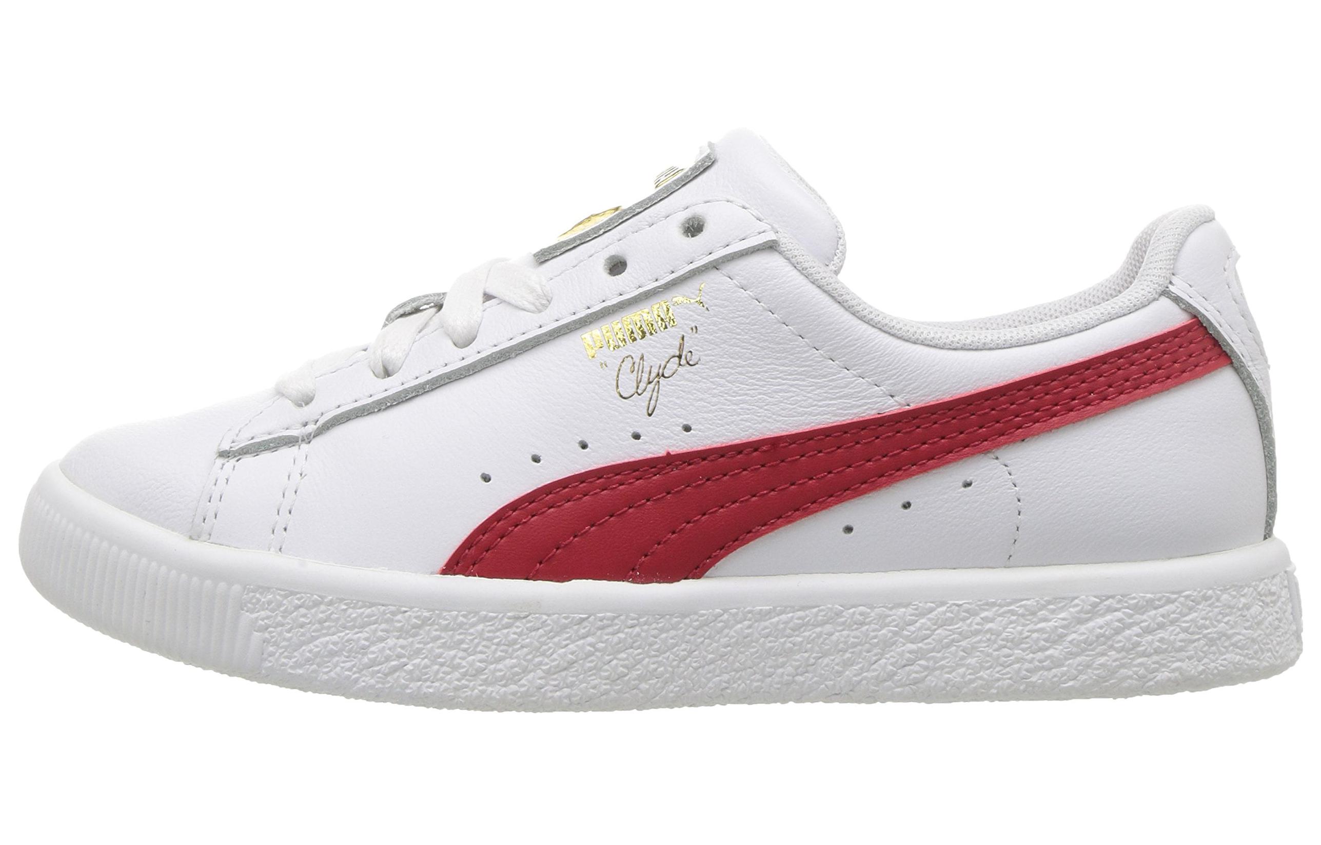 (Preschool) Puma Clyde Court 'White Red' 364662-04