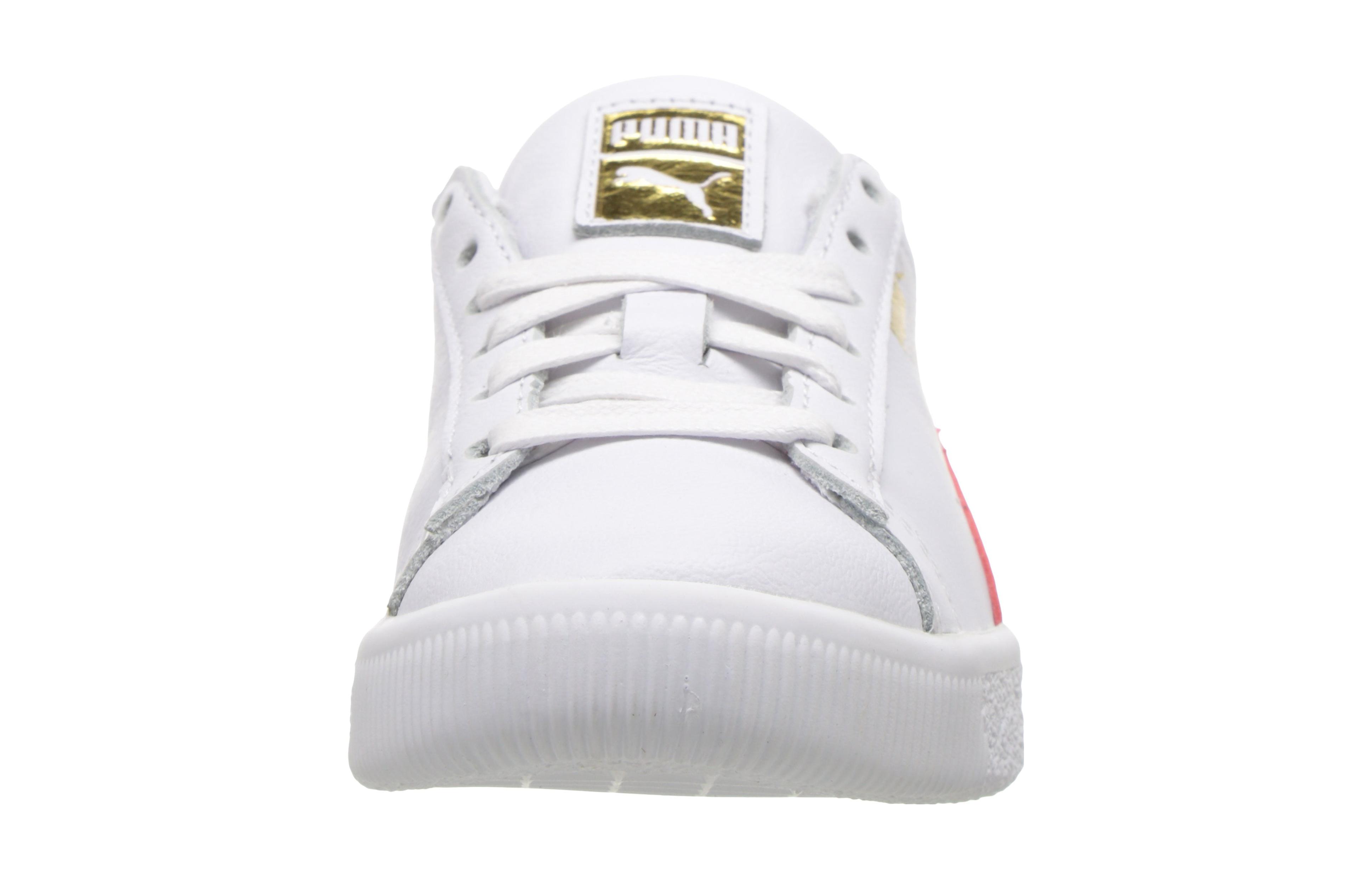 Shop (Preschool) Puma Clyde Court 'White Red' 364662-04