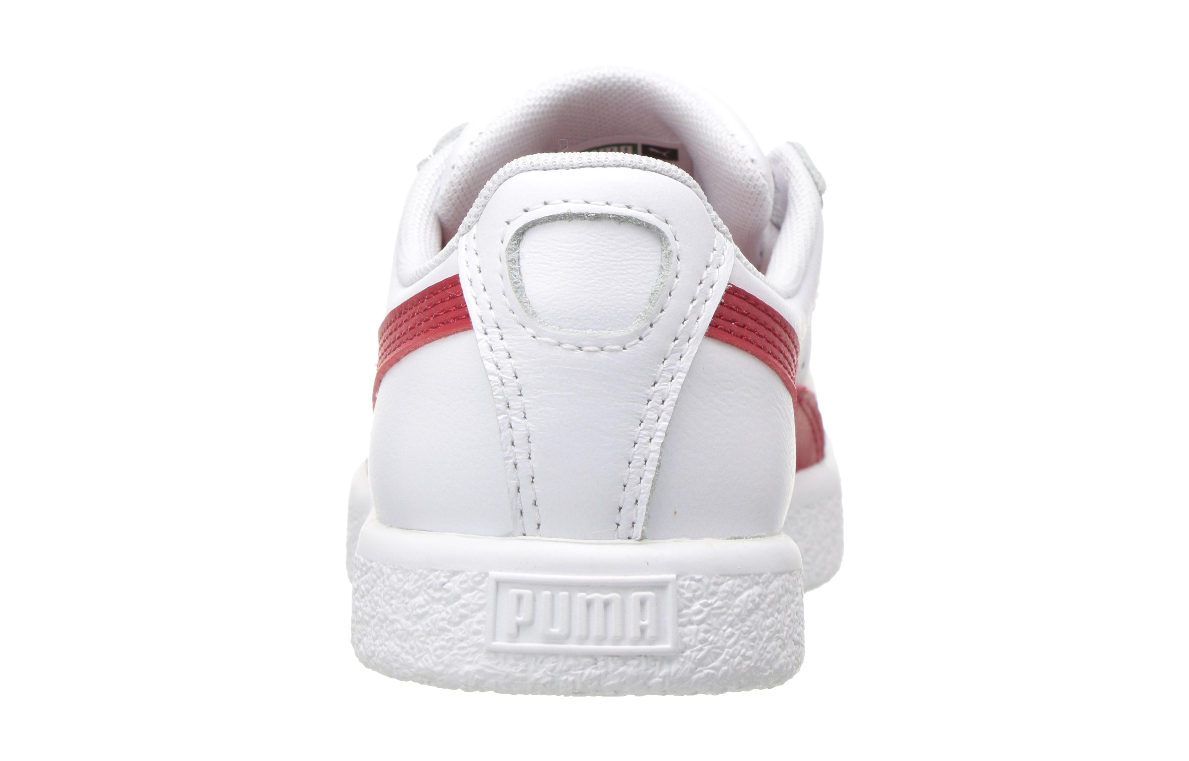 Details for (Preschool) Puma Clyde Court 'White Red' 364662-04