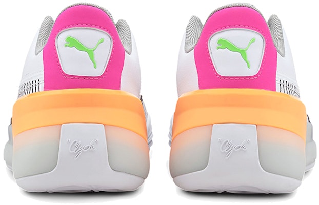 (Preschool) Puma Clyde Hardwood Retro Fantasy 'White Pink Orange' 194165-01 Shop (Preschool) Puma Clyde Hardwood Retro Fantasy 'White Pink Orange' 194165-01
