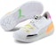 (Preschool) Puma Clyde Hardwood Retro Fantasy 'White Pink Orange' 194165-01