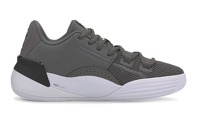 Order (Preschool) Puma Clyde Hardwood Team 'Gray Black White' 194455-03