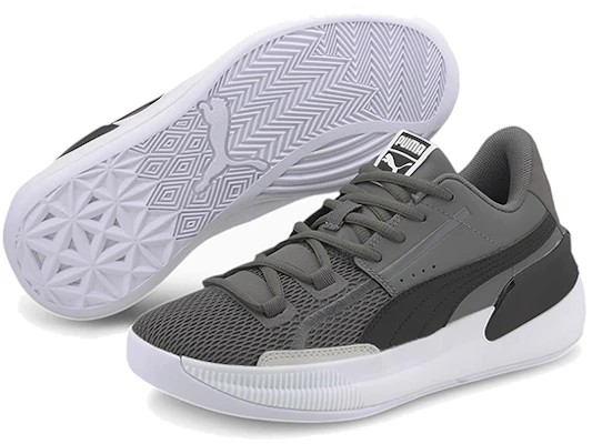 (Preschool) Puma Clyde Hardwood Team 'Gray Black White' 194455-03 Purchase (Preschool) Puma Clyde Hardwood Team 'Gray Black White' 194455-03
