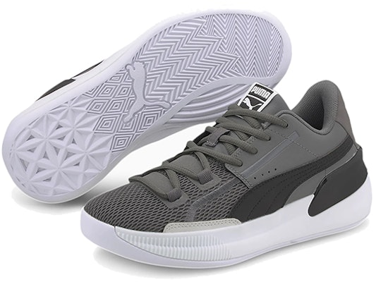 (Preschool) Puma Clyde Hardwood Team 'Gray Black White' 194455-03 Purchase (Preschool) Puma Clyde Hardwood Team 'Gray Black White' 194455-03