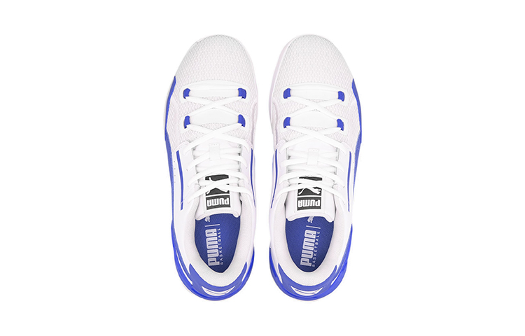 Lookbook (Preschool) Puma Clyde Hardwood Team 'White Blue' 194455-05