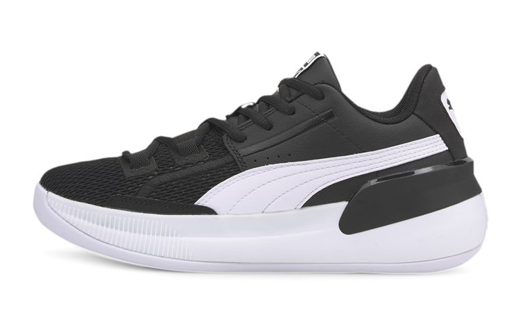 (Preschool) Puma Clyde Hardwood Team Low-Top K Black/White 194455-02