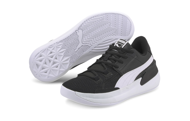 Lookbook (Preschool) Puma Clyde Hardwood Team Low-Top K Black/White 194455-02