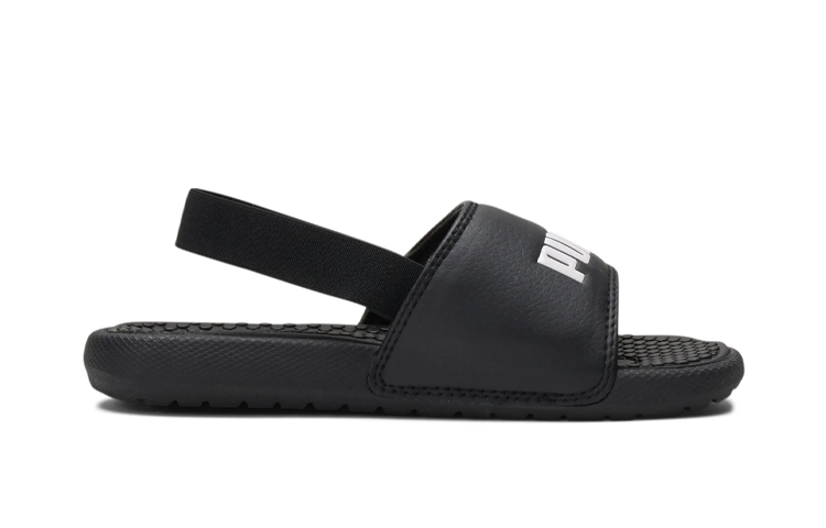Order (Preschool) Puma Cool Cat 'Sleek Black with Backstrap' 382727-01