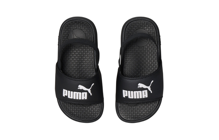 Lookbook (Preschool) Puma Cool Cat 'Sleek Black with Backstrap' 382727-01