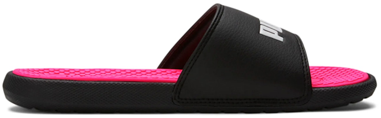 (Preschool) Puma Cool Cat Slides 'Black Pink' 371025-06 Order (Preschool) Puma Cool Cat Slides 'Black Pink' 371025-06