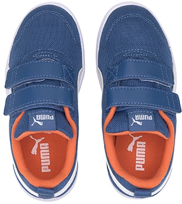 (Preschool) Puma Courtflex V2 Leisure Board Shoes Blue/Orange 371758-01 Lookbook (Preschool) Puma Courtflex V2 Leisure Board Shoes Blue/Orange 371758-01