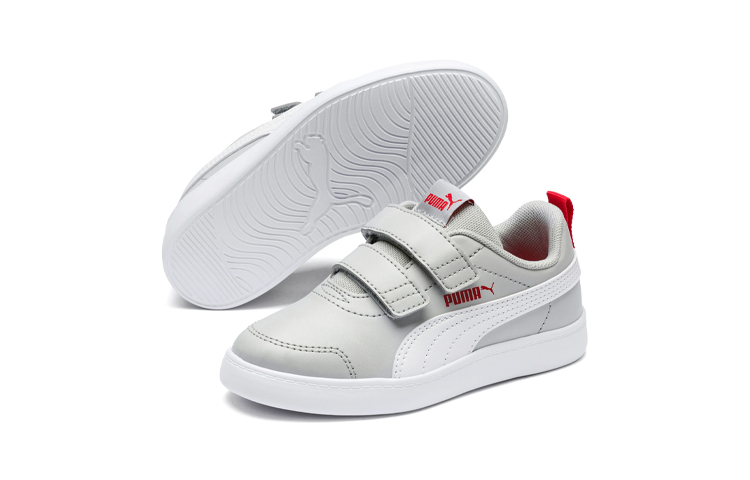 Lookbook (PS) Puma Courtflex V2 ''Grijs Rood'' 371543-02