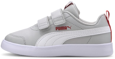 (Preschool) Puma Courtflex V2 'Grey Red' 371543-02 (Preschool) Puma Courtflex V2 'Grey Red' 371543-02
