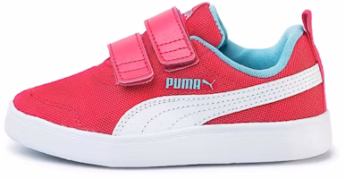 (Preschool) Puma Courtflex V2 Leisure Board Shoes Pink/Blue 371758-02 (Preschool) Puma Courtflex V2 Leisure Board Shoes Pink/Blue 371758-02