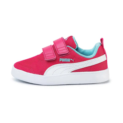 (PS) Puma Courtflex V2 Leisure Board Shoes Pink/Blue