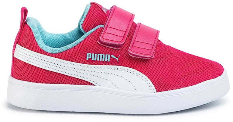 (Preschool) Puma Courtflex V2 Leisure Board Shoes Pink/Blue 371758-02 Order (Preschool) Puma Courtflex V2 Leisure Board Shoes Pink/Blue 371758-02