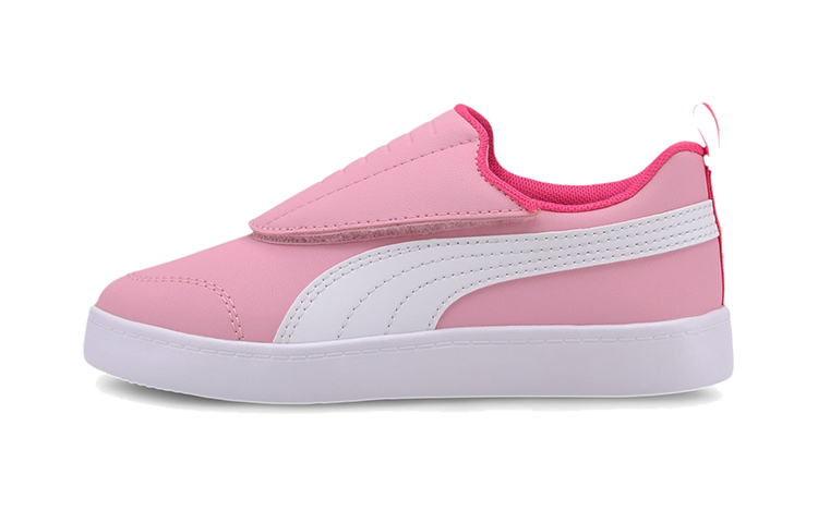 (Preschool) Puma Courtflex V2 Leisure Board Shoes Pink/White 372995-03