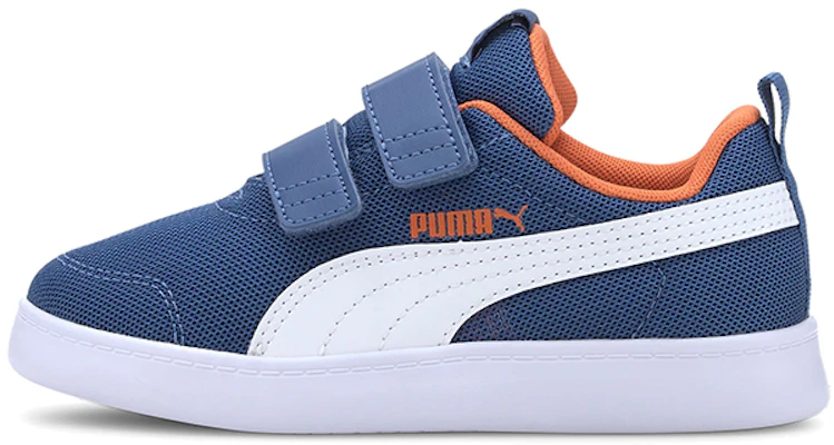 (PS) Puma Courtflex V2 Vrijetijdsschoenen Blauw/Oranje 371758-01 Buy (PS) Puma Courtflex V2 Vrijetijdsschoenen Blauw/Oranje 371758-01