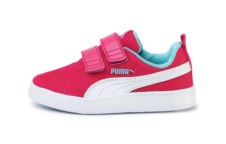 (Preschool) Puma Courtflex V2 Leisure Board Shoes Pink/Blue 371758-02