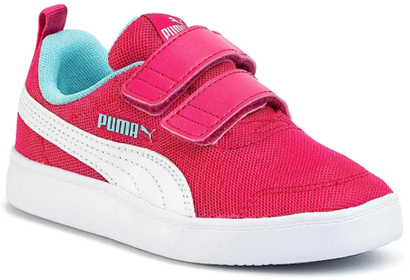 中童 PUMA Courtflex V2 魔術貼 休閒 低筒 幼童板鞋 粉藍 Lookbook 中童 PUMA Courtflex V2 魔術貼 休閒 低筒 幼童板鞋 粉藍