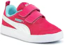 Lookbook 中童 PUMA Courtflex V2 魔術貼 休閒 低筒 幼童板鞋 粉藍