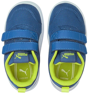 (Preschool) Puma Courtflex V2 Mesh V Bright White Neon 'Blue' 371759-07 Lookbook (Preschool) Puma Courtflex V2 Mesh V Bright White Neon 'Blue' 371759-07