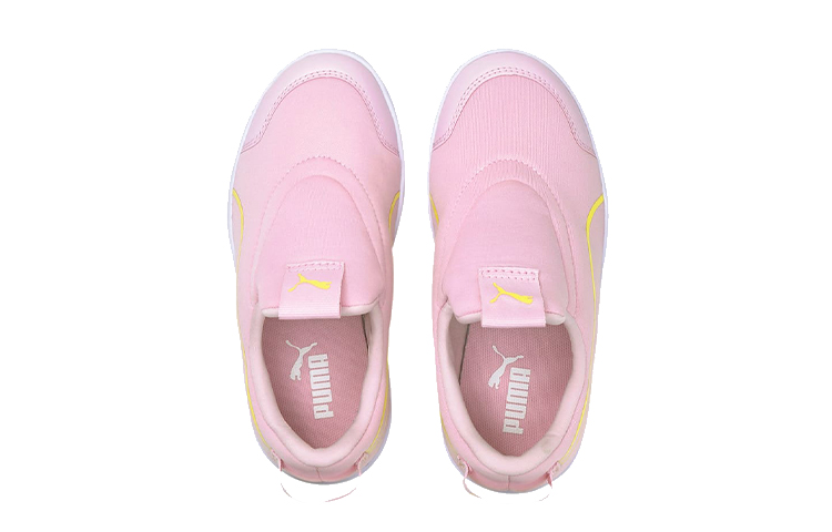 Lookbook (PS) プーマ コートフレックスV2 スリップオン (ピンク) 374858-03